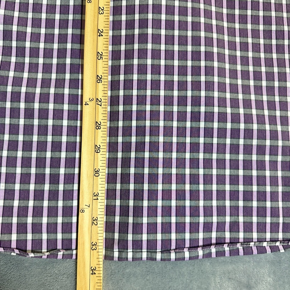 Egara No Iron Plaid Men's 2XLT Button Down Long Sleeve Preppy Colligiate - Picture 5 of 7